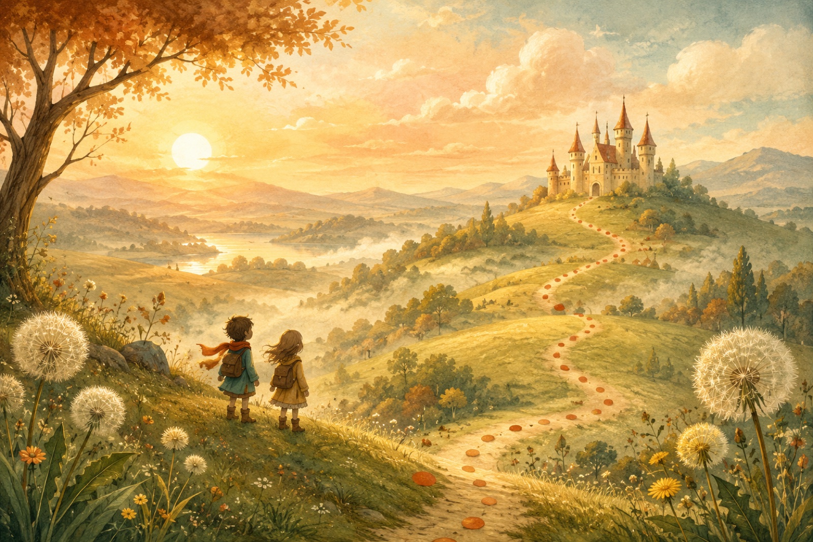 Illustrated treasure-hunt adventure