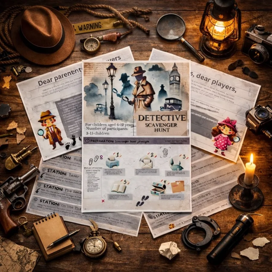 Preview of the Detective hunt setup instructions