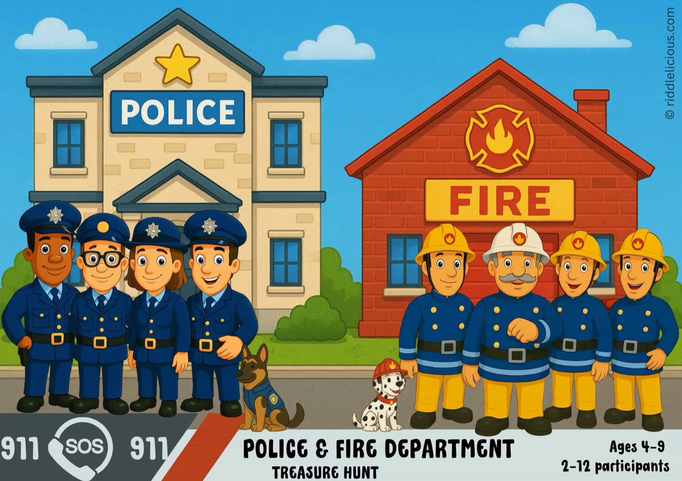 Firefighter & Police Treasure Hunt