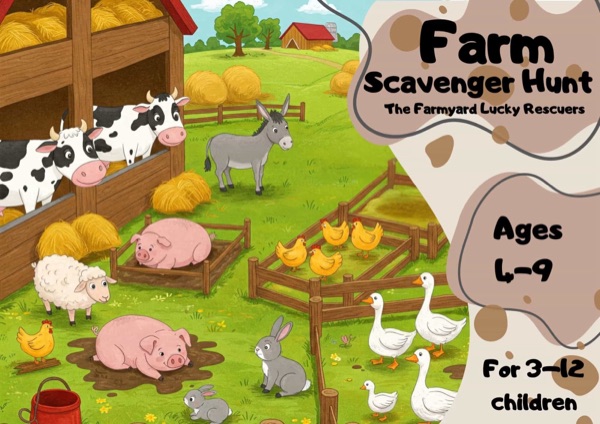 Farm treasure hunt for kids