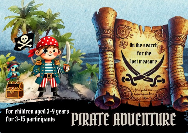 Pirate treasure hunt for kids