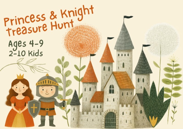 Princess & Knight treasure hunt for kids