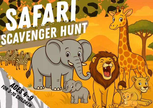Safari treasure hunt for kids