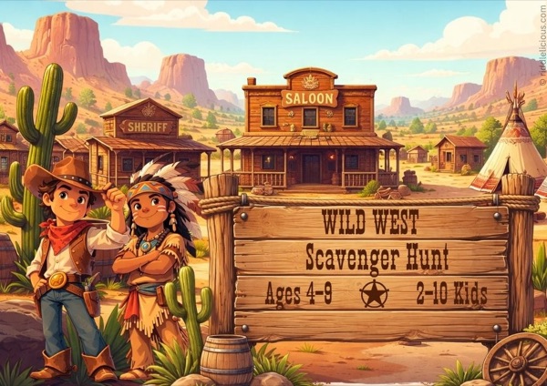 Wild West treasure hunt for kids