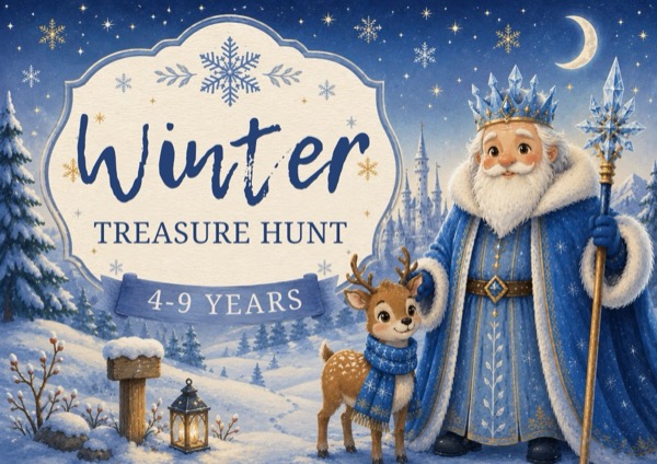 Winter treasure hunt for kids