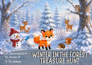Winter in the Forest treasure hunt for kids