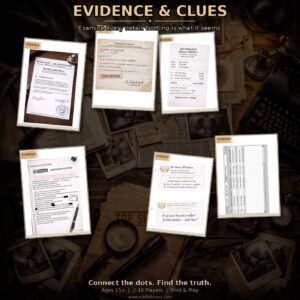 Printable Murder Mystery Party Kit preview