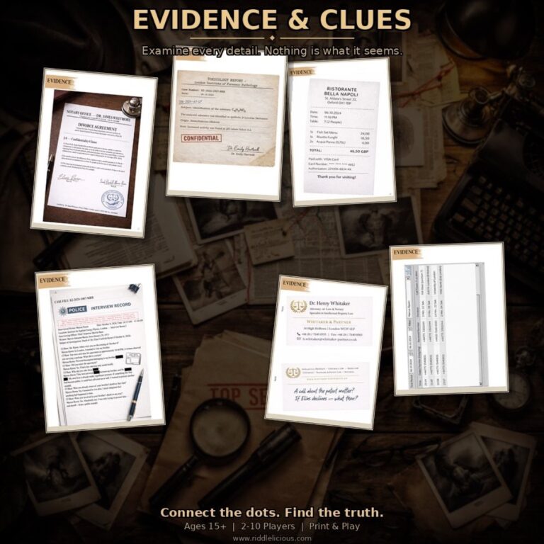 Printable Murder Mystery Party Kit product preview 2