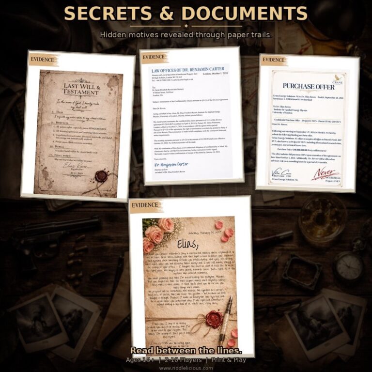 Printable Murder Mystery Party Kit product preview 3